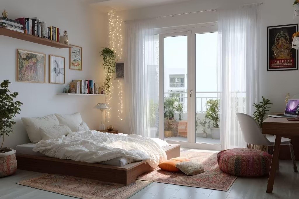 How to decorate a small bedroom on a budget